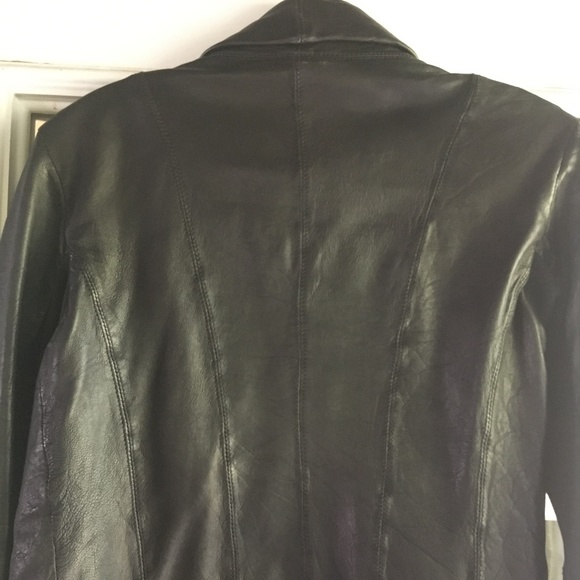 All Saints Ulani Black Leather Jacket - Picture 3 of 6